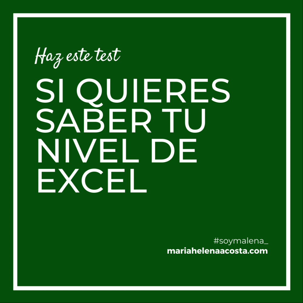 Ejercicios Pr Cticos De Excel Nivel B Sico Soy Malena