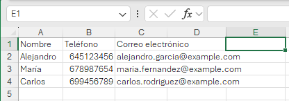 Tu primera hoja de Excel
